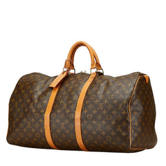 ルイ ヴィトン モノグラム キーポル55 ボストンバッグ トラベルバッグ 旅行用バッグ M41424 ブラウン PVC レザー レディース LOUIS VUITTON 【中古】