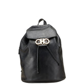 サルヴァトーレフェラガモ ガンチーニ リュック バックパック BV-216148 ブラック レザー レディース Salvatore Ferragamo 【中古】