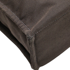 エルメス エールラインMM トートバッグ グレー キャンバス レディース HERMES 【中古】