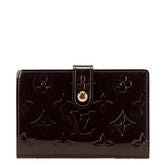 ルイ ヴィトン モノグラム ヴェルニ ポルトフォイユ ヴィエノワ 二つ折り財布 M93521 アマラント パープル パテントレザー レディース LOUIS VUITTON 【中古】