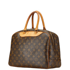 ルイ ヴィトン モノグラム ドーヴィル ハンドバッグ M47270 ブラウン PVC レザー レディース LOUIS VUITTON 【中古】