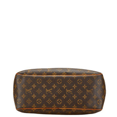 ルイ ヴィトン モノグラム ドーヴィル ハンドバッグ M47270 ブラウン PVC レザー レディース LOUIS VUITTON 【中古】