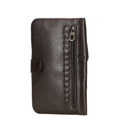 ボッテガヴェネタ イントレチャート トラベルケース セカンドバッグ ブラウン レザー レディース BOTTEGAVENETA 【中古】