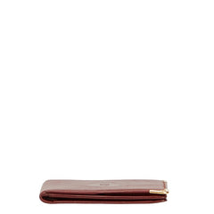 カルティエ マストライン 二つ折り財布 ワインレッド ボルドー レザー レディース CARTIER 【中古】