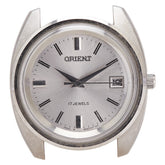 オリエント 17石 腕時計 G463101-70PT 手巻き シルバー文字盤 ステンレススチール レディース ORIENT 【中古】