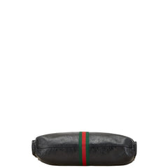 グッチ GGスプリーム シェリーライン ダイガーヘッド ラジャ シェリーライン チェーン トートバッグ ショルダーバッグ 537219 ブラック PVC レザー レディース GUCCI 【中古】