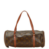 ルイ ヴィトン モノグラム パピヨン30 ハンドバッグ ショルダーバッグ M51365 ブラウン PVC レザー レディース LOUIS VUITTON 【中古】