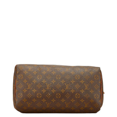 ルイ ヴィトン モノグラム スピーディ35 ハンドバッグ ボストンバッグ M41524 ブラウン PVC レザー レディース LOUIS VUITTON 【中古】