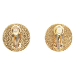 シャネル ヴィンテージ ココマーク イヤリング ゴールド ブラック メッキ レディース CHANEL 【中古】