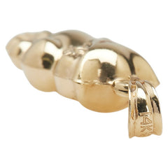 K14YG イエローゴールド フクロウ ペンダントトップ レディース 【中古】