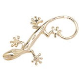 K14YG イエローゴールド トカゲ ペンダントトップ レディース 【中古】