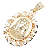 K14YG イエローゴールド 聖母 マリア ペンダントトップ レディース 【中古】