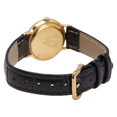 グッチ ベルト(社外品) 腕時計 クオーツ ゴールド文字盤 ステンレススチール レザー レディース GUCCI 【中古】