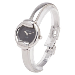 グッチ バングルウォッチ 1400L クオーツ ブラック文字盤 ステンレススチール レディース GUCCI 【中古】