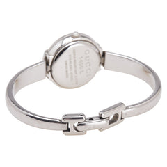 グッチ バングルウォッチ 1400L クオーツ ブラック文字盤 ステンレススチール レディース GUCCI 【中古】