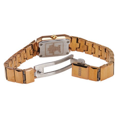 ラドー 4Pダイヤ 腕時計 クオーツ レッド文字盤 ステンレススチール レディース RADO 【中古】