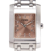 フェンディ オロロジ クラシコ 腕時計 7000L クオーツ ピンク文字盤 ステンレススチール レディース FENDI 【中古】