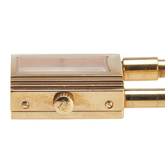 エルメス ケリーウォッチ 腕時計 クオーツ ゴールド文字盤 ステンレススチール レザー レディース HERMES 【中古】