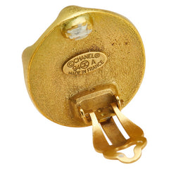 シャネル ヴィンテージ ココマーク イヤリング ゴールド ブラック メッキ レディース CHANEL 【中古】