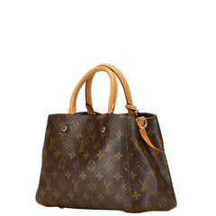 ルイ ヴィトン モノグラム モンテーニュBB ハンドバッグ ショルダーバッグ 2WAY M41055 ブラウン PVC レザー レディース LOUIS VUITTON 【中古】