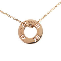 ティファニー K18YG イエローゴールド ダイヤ アトラス 4P ペンダントネックレス レディース TIFFANY&Co. 【中古】
