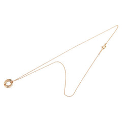 ティファニー K18YG イエローゴールド ダイヤ アトラス 4P ペンダントネックレス レディース TIFFANY&Co. 【中古】