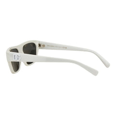 ドルチェアンドガッバーナ DGロゴ サングラス DG4455 ホワイト プラスチック メンズ DOLCE&GABBANA 【中古】