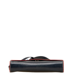 グッチ オールドグッチ 斜め掛け ショルダーバッグ 99 004 3740 ネイビー レッド レザー レディース GUCCI 【中古】