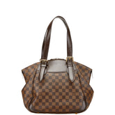 ルイ ヴィトン ダミエ ヴェローナPM ハンドバッグ N41117 ブラウン PVC レザー レディース LOUIS VUITTON 【中古】