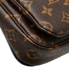 ルイ ヴィトン モノグラム ポシェット メティスMM ハンドバッグ ショルダーバッグ 2WAY M44875 ブラウン PVC レザー レディース LOUIS VUITTON 【中古】