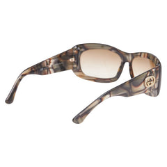 グッチ インターロッキングG サングラス GG2971/S グレー カーキ プラスチック ラインストーン レディース GUCCI 【中古】