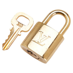 ルイ ヴィトン カデナ 南京錠 キー セット ゴールド メッキ レディース LOUIS VUITTON 【中古】