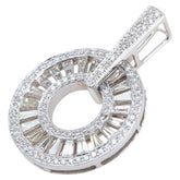 K18WG ホワイトゴールド ダイヤD3.50ct ペンダントトップ レディース 【中古】