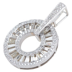 K18WG ホワイトゴールド ダイヤD3.50ct ペンダントトップ レディース 【中古】