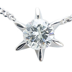 Pt900 プラチナ Pt850 プラチナ ダイヤ1.545ct ネックレス レディース 【中古】