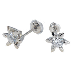 Pt900 プラチナ ダイヤ0.30ct ピアス レディース 【中古】