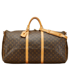 ルイ ヴィトン モノグラム キーポル バンドリエール 60 ボストンバッグ ショルダーバッグ 2WAY M41412 ブラウン PVC レザー レディース LOUIS VUITTON 【中古】