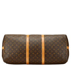 ルイ ヴィトン モノグラム キーポル バンドリエール 60 ボストンバッグ ショルダーバッグ 2WAY M41412 ブラウン PVC レザー レディース LOUIS VUITTON 【中古】