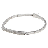 K18WG ホワイトゴールド ダイヤD1.00ct ブレスレット レディース 【中古】