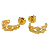 周大福 K24YG イエローゴールド ピアス レディース Chow Tai Fook 【中古】