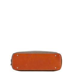 セリーヌ マカダム ハンドバッグ ブラウン PVC レザー レディース CELINE 【中古】