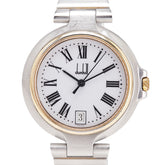 ダンヒル ミレニアム 腕時計 クオーツ ホワイト文字盤 ステンレススチール メッキ ボーイズ Dunhill 【中古】