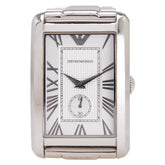 アルマーニ 腕時計 AR-1607 クオーツ シルバー文字盤 ステンレススチール メンズ ARMANI 【中古】