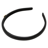 フェンディ カチューシャ ヘアバンド ヘアアクセサリー ブラック レザー レディース FENDI 【中古】