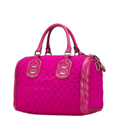 グッチ GGネオプレン ハンドバッグ 241097 パープル ピンク ナイロン レザー レディース GUCCI 【中古】