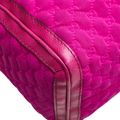 グッチ GGネオプレン ハンドバッグ 241097 パープル ピンク ナイロン レザー レディース GUCCI 【中古】