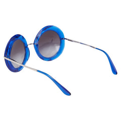 ドルチェアンドガッバーナ ラウンド サングラス DG6105 ブルー プラスチック レディース DOLCE&GABBANA 【中古】