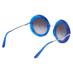 ドルチェアンドガッバーナ ラウンド サングラス DG6105 ブルー プラスチック レディース DOLCE&GABBANA 【中古】