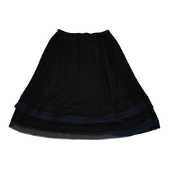 シャネル スカート ひざ丈 サイズ:36 P19038V09106 ブラック レーヨン レディース CHANEL 【中古】