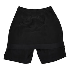 シャネル ハーフパンツ キュロット サイズ:36 ブラック シルク レディース CHANEL 【中古】